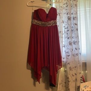 Red homecoming dress
